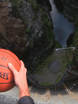 Basketball Drops with spin